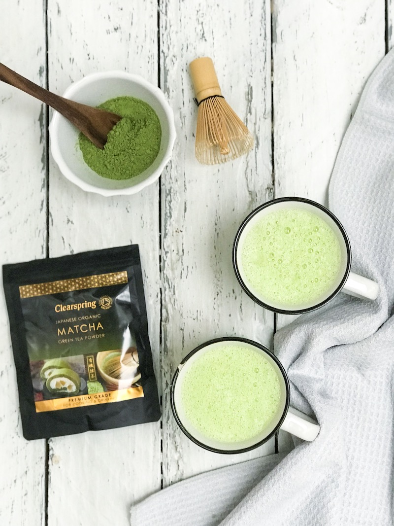 Latte matcha vegan